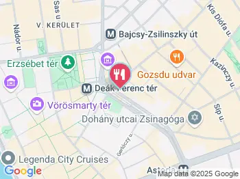 Kakas Plusz - Deák Ferenc tér Budapest a térképen