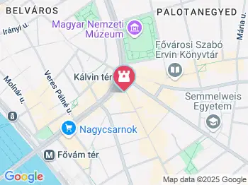 Kálvin Kamara Kert Budapest a térképen