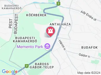Kamaraerdei tanösvény Budapest a térképen