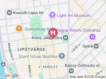 Kamra Ételbár Budapest a térképen