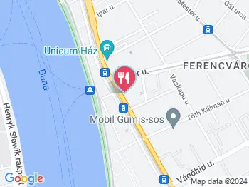 Kantinetta Gardens Budapest a térképen