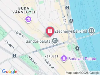 Karmelita kolostor Budapest a térképen