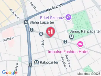 Kashmir Étterem Budapest a térképen