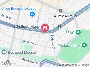 Kashmiri Büfé Buda Budapest a térképen