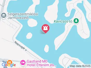 Kavicsos-tó Budapest a térképen