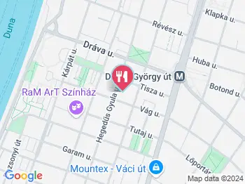 Kázó Kávézó Budapest a térképen