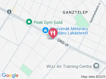 Kemence Pék - Üllői út Budapest a térképen