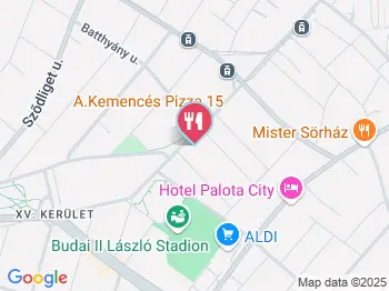 Kemencés Pizza Budapest a térképen