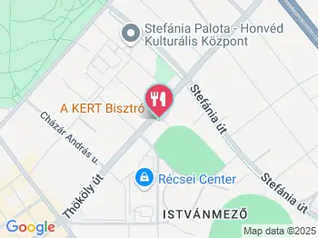 A Kert Bisztro Budapest a térképen