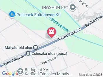 Kertvárosi Tanyaudvar Budapest a térképen