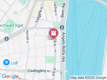 Király Gyógyfürdő Budapest a térképen