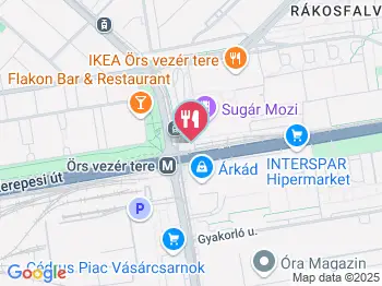 Király Lángos Budapest a térképen