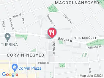 Király Török Étterem Budapest a térképen