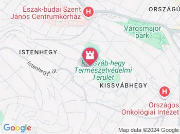 Kis-Sváb hegyi meseösvény Budapest a térképen