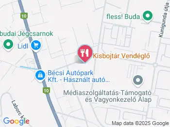 Kisbojtár Vendéglő - Óbuda Budapest a térképen