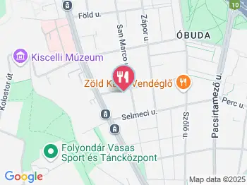 Kisbuda Gyöngye Étterem Budapest a térképen