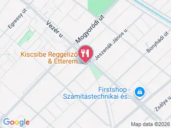 Kiscsibe Reggeliző & Étterem Budapest a térképen