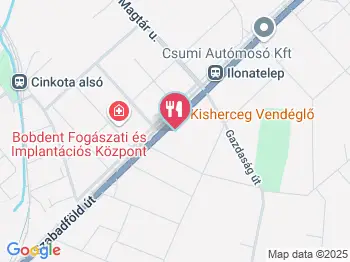 Kisherceg Vendéglő Budapest a térképen