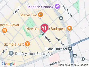 Klauzál Café Étterem & Kávézó Budapest a térképen