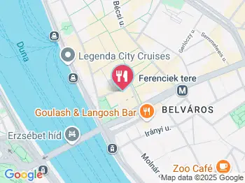 KOLBice - Piarista utca Budapest a térképen