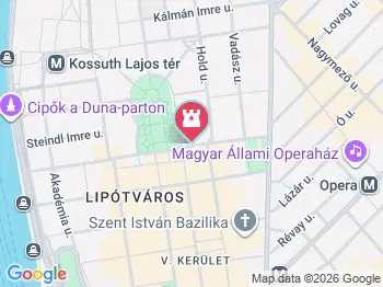 Kolodko: Pénzseprő miniszobor Budapest a térképen