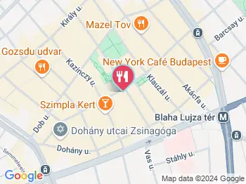 Komondors Vintage Shop & Café Budapest a térképen