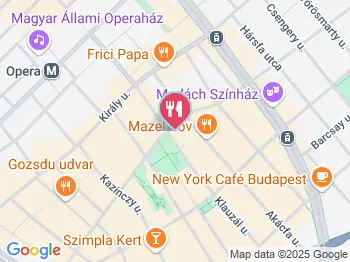 KönyvBár & Restaurant Budapest a térképen