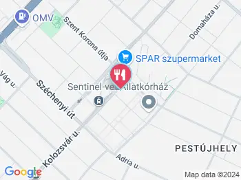 Korona Pékség Budapest a térképen