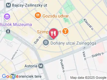 Kosher Deli Étterem Budapest a térképen