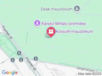 Kossuth-mauzóleum Budapest a térképen