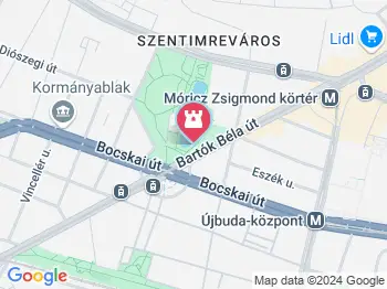 Kosztolányi Dezső szobra Budapest a térképen