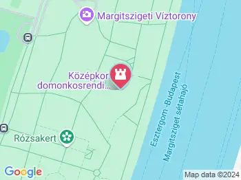 Középkori domonkosrendi kolostor és királyi udvarház Budapest a térképen