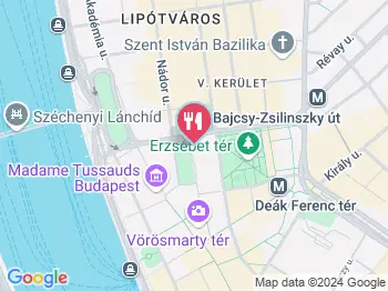 Kredenc Cafe & Delicatesse Budapest a térképen