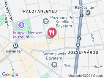 Krúdy Vendéglő Budapest a térképen