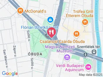 Krumplis Lángos Budapest a térképen