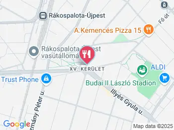Kuckó Fagyizó - Hubay Jenő tér Budapest a térképen