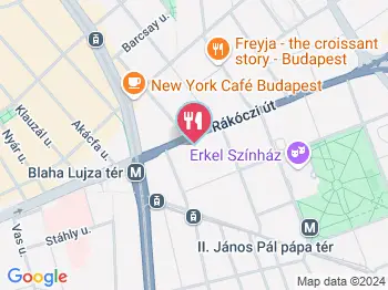 Kultúra Specialty Coffee Budapest a térképen