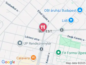 Külvárosi Kávéház & Étterem Budapest a térképen