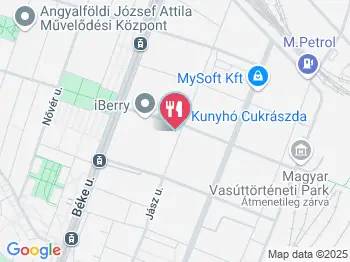 Kunyhó Cukrászda Budapest a térképen