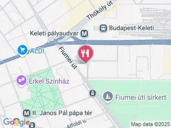 Kürtös Ételbár Budapest a térképen