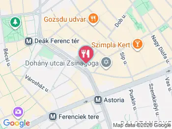 La Casa Verde Cafe Budapest a térképen