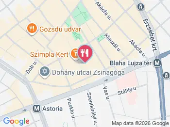 La Chiquita Taqueria Budapest a térképen