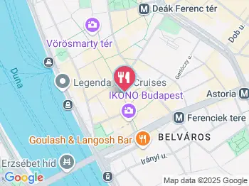 La Cucina Budapest a térképen