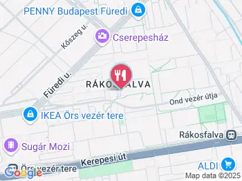 La Guna Étterem & Pizzéria - Zugló Budapest a térképen