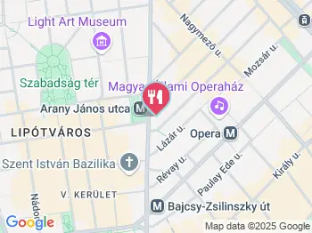 La Pampa Steakhouse Budapest a térképen