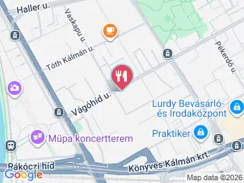 La Perla Café Budapest a térképen