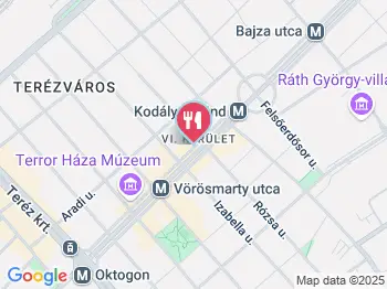 La Sera Cafe Budapest a térképen