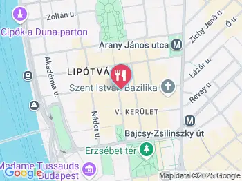 La Trattoria - Október 6. utca Budapest a térképen