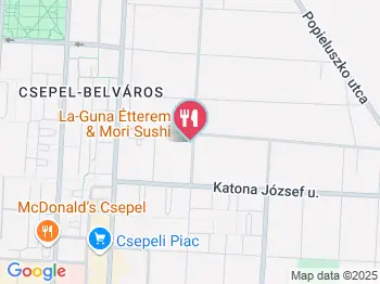 La-Guna Étterem & Mori Sushi Budapest a térképen