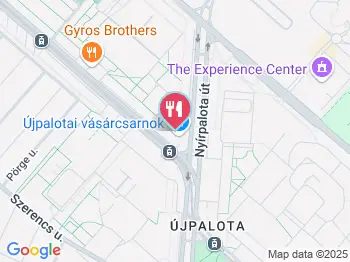 Lángos - Újpalotai Vásárcsarnok Budapest a térképen